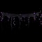 4ft. Pre-Lit Purple LED Halloween Black Gauze Drape Lights